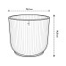 Elho Blumentopf Vibes Fold 2.4 l, Leinenweiss