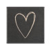 Cawö Waschlappen Heart Beats 30 x 30 cm, Beige/Grau