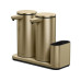 Simplehuman Sensorspender mit Caddy Dual Sensor Pump 2 x 414 ml, Gold