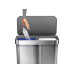 Simplehuman Abfalleimer Step Can 34+24 l Silber
