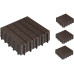 COCON Balkon-& Terrassenplatten Braun, 4 Pack à 6 Stück