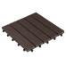 COCON Balkon-& Terrassenplatten Braun, 4 Pack à 6 Stück