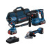 Bosch Professional Akku-Werkzeugset GSR + GWS + GBH + 3 x Akku Werkzeugtasche