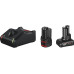 Bosch Professional Akku Starterset GBA 12 V 2.0 Ah, 4.0 Ah, GAL 12V-40