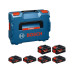 Bosch Professional Akku 4x EXBA18V-40 + 2x EXBA18V-80 L-BOXX