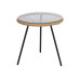 Arti Casa Tisch Acapulco Glas Metall Rund 45 x 45 cm