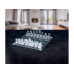 Arti Casa Glasschachspiel Glas 25 x 25 cm Transparent