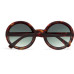 OKKIA Sonnenbrille Monica Classic Havana, Green Lens