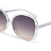 OKKIA Sonnenbrille Anna Transparent Clear, Black Lens
