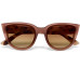 OKKIA Sonnenbrille Silvia Cat-Eye-Sonnenbrille transparent rosa