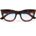 OKKIA Sonnenbrille Silvia Cat-Eye-Sonnenbrille transparent rosa