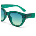 OKKIA Sonnenbrille Silvia Cat-Eye-Sonnenbrille transparent rosa