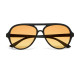 OKKIA Sonnenbrille Alessio Black, Yellow Lens