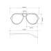 OKKIA Sonnenbrille Alessio Midnight, Blue Lens