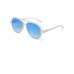 OKKIA Sonnenbrille Alessio Translucent Clear, Dark Blue Lens