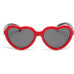 OKKIA Kinder-Sonnenbrille Heart 6-10 Jahre Black, Red