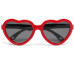 OKKIA Kinder-Sonnenbrille Heart 6-10 Jahre Black, Red