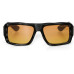 OKKIA Sonnenbrille Seletti Kansas Black, Yellow gradient lens