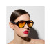 OKKIA Sonnenbrille Seletti Florida Black, Yellow gradient lens