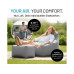 Lumaland Sitzsack-AIR-Hocker In-& Outdoor 60 x 45 x 35 cm