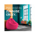 Lumaland Runder Sitzsack 2 in 1, 300 l Polyester (PES), Rosa