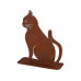 Esschert Design Dekofigur Rost-Katze Baustahl Rost-Finish