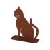 Esschert Design Dekofigur Rost-Katze Baustahl Rost-Finish