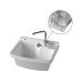 Mateu Ausgussbecken Vela 60 Weiss, Polypropylen