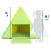 alldoro Spielmatte 3-in-1 faltbar zu Tipi-Zelt und Boot 182 x 105 cm
