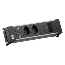 Bachmann Einbausteckerleiste POWER FRAME S 2xT13 1xUSB C/C 65W 0.2m