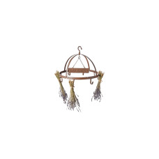 Esschert Design Kräutertrockner Gusseisen rund mit 8 Haken antik-rostbraun Esschert Design Kräutertrockner Gusseisen rund mit 8 Haken antik-rostbraun