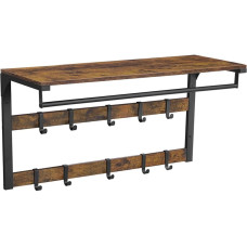 VASAGLE Garderobe im Industriestil mit Ablage 80 x 30 x 45 cm VASAGLE Garderobe im Industriestil mit Ablage 80 x 30 x 45 cm