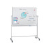 Franken Mobiles Whiteboard mit Drehfunktion 120 cm x 220 cm, Weiss