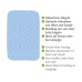 Wenko Bügeldecke Air Comfort 130 x 65 cm, Blau