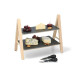 alpina Etagere Schwarz/Braun