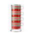Bialetti Cappuccinotasse Italia Damier, 160 ml, 4 Tassen