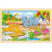 Goki Einlegepuzzle Bauernhof/Zoo 30 x 20 cm