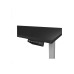 Contini höhenverstellbarer Bürotisch 1.8x0.8 m Schwarz Grau