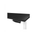 Contini höhenverstellbarer Bürotisch 1.8x0.8m schwarz/ weiss