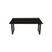 Contini höhenverstellbarer Bürotisch 1.8 x 0.8 m Schwarz/Schwarz