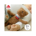 fehn Kuscheltier Bean Bag Bär Plüsch / Velours, Braun, 16 cm