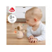 fehn Mini-Stehauf Capybara, Plüsch / Velours, Beige, 15 cm