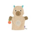 fehn Baby-Waschhandschuh Capybara, Beige / Braun, 25 cm