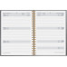 Biella Geschäftsagenda Dispo Term Natural Wire-O Blume, 2027, Grau