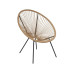 Arti Casa Stuhl Woven Drahtstuhl Beige Schwarz