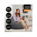 Lumaland Sitzsack 185 l Comfort Polyester (PES), Grau