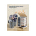Songmics Bambus-Wäschekorb 100 l, Bambus