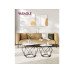 VASAGLE Beistelltisch 2er-Set 50 x 40 cm, Weiss/Schwarz VASAGLE Beistelltisch 2er-Set 50 x 40 cm, Weiss/Schwarz