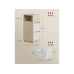 VASAGLE Nachttisch 25 x 62 cm, Weiss/Beige VASAGLE Nachttisch 25 x 62 cm, Weiss/Beige