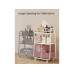 VASAGLE Rollwagen 30.4 x 81 cm, Weiss